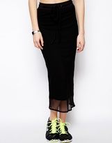 Thumbnail for your product : Pippa Lynn Mesh Tube Skirt with Sheer Panel