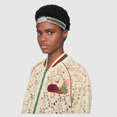 Thumbnail for your product : Gucci Flower lace bomber jacket