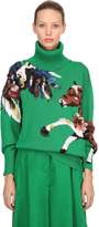 Thumbnail for your product : Krizia Oversize Intarsia Cotton Knit Sweater