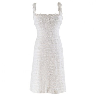 chanel white dress