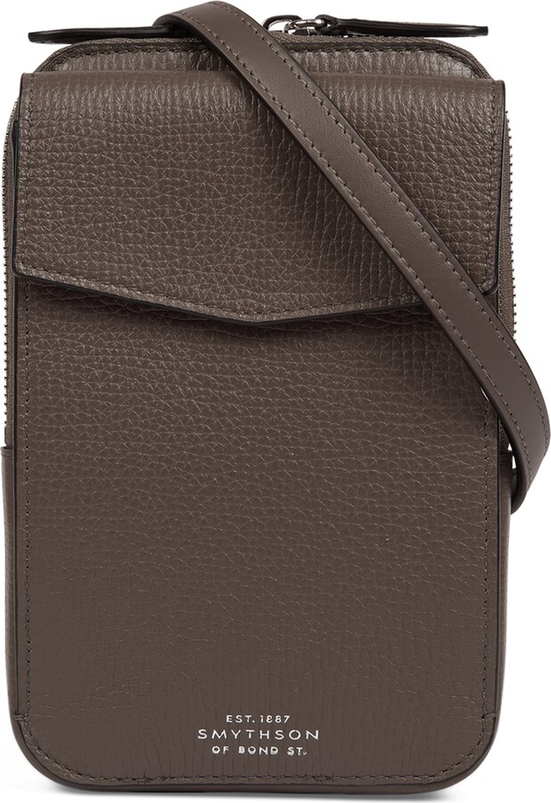 Smythson Ludlow Leather Cross-Body Pouch