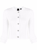 Thumbnail for your product : Pinko Ribbed Knit Round-Neck Cardigan