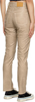 Thumbnail for your product : Eytys Taupe Solstice Faux-Leather Jeans