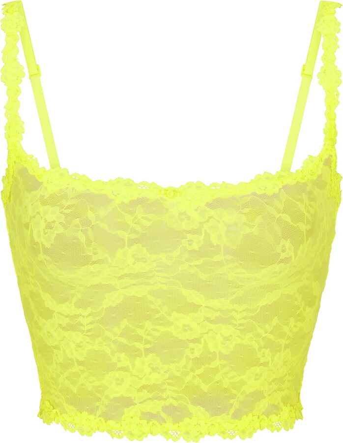 Stretch Lace Cami  Yellow Highlighter - ShopStyle
