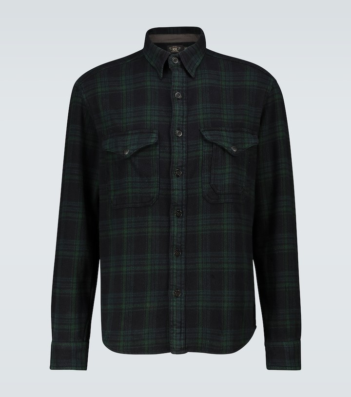 Rrl plaid shirt Clearance