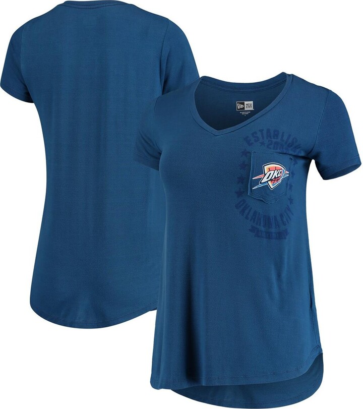 Women's New Era Royal New York Giants Tie-Dye Long Sleeve T-Shirt