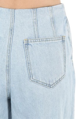 Sjyp Wide Leg Denim Jeans W/ Dart Details