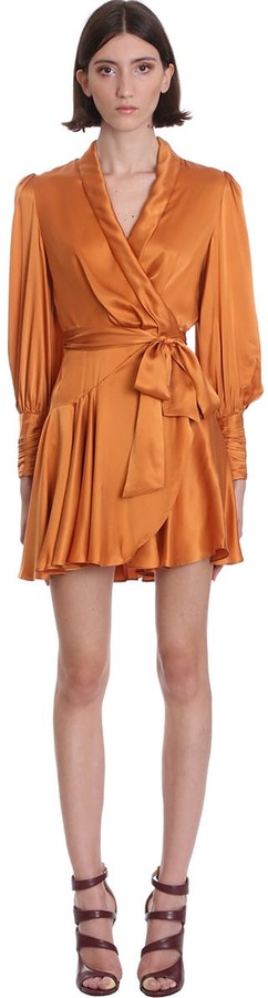 zimmermann orange dress