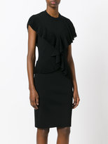 Thumbnail for your product : Givenchy frill detail pencil dress - women - Polyamide/Spandex/Elastane/Viscose - S