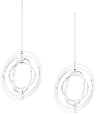 Jil Sander three circle drop earrings