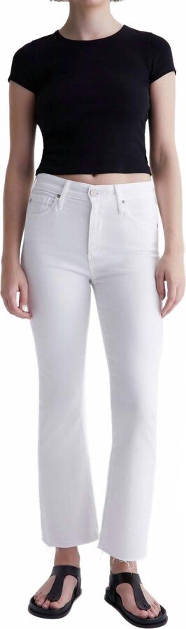 AG Jeans Farrah Boot Mid Rise Jeans In Modern White