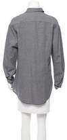 Thumbnail for your product : Roberta Furlanetto Linen Houndstooth Top w/ Tags