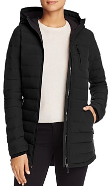 moose knuckles lightweight hooded down coat