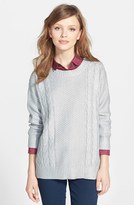 Thumbnail for your product : Chaus Foiled Mixed Knit Sweater