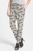 Thumbnail for your product : Vince Camuto Leopard Print Drawstring String Pants (Regular & Petite)