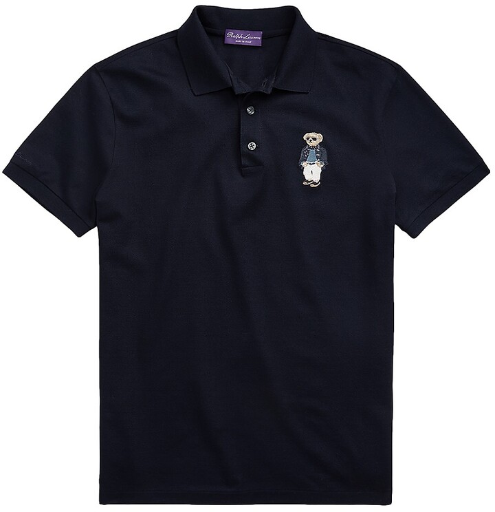 Ralph Lauren Purple Label Custom Slim Fit Polo Bear Polo Shirt - ShopStyle