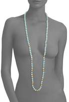 Thumbnail for your product : Chan Luu Tasseled Amazonite Long Necklace
