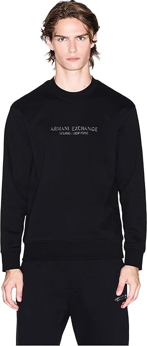 Armani Exchange Milano/New York Logo Pullover Sweatshirt Men's