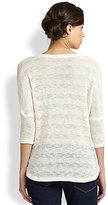 Thumbnail for your product : Splendid Sierra Striped Open-Knit Sweater