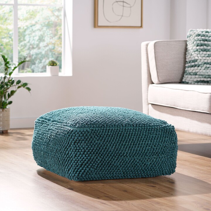 Christopher Knight Home Stene Boho Handcrafted Tufted Fabric Square