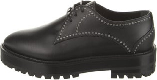 Alaia Leather Oxfords Black Semi-Pointed Toes Platform Lace-Up Closure at Uppers Includes Box & Dust Bag Unfortunately due to restrictions this item may not be eligible for shipping in all areas.