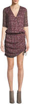 Thumbnail for your product : Ramy Brook Vina Printed Ruched Mini Dress
