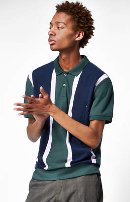 Obey Watermark Striped Polo Shirt