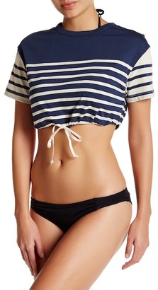 Solid & Striped Crop Tee