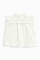 Thumbnail for your product : Next Girls Ecru Lace Short Sleeve Blouse (3mths-6yrs)