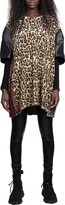 Panelled Leopard Printed Top 