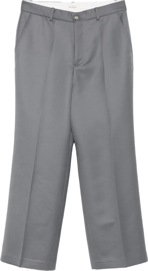 Second/Layer Pleated Wool Trousers