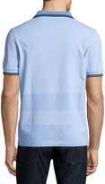 Thumbnail for your product : Fred Perry Oxford-Stripe Piqué Polo Shirt, Light Blue