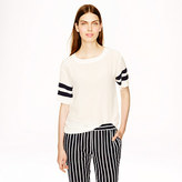 Thumbnail for your product : J.Crew Silk stripe-sleeve tee
