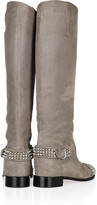 Thumbnail for your product : Christian Louboutin Egoutina 70 spiked suede knee boots