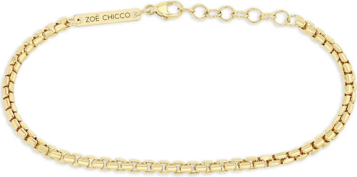 Zoë Chicco 14K yellow gold box-chain bracelet