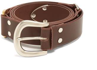 CHARLES JEFFREY LOVERBOY Buckle-fastening wraparound leather belt
