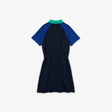 Thumbnail for your product : Lacoste Girls' Zippered Colorblock Cotton Polo Dress