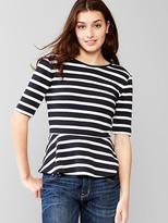 Thumbnail for your product : Gap Stripe peplum tee