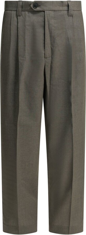 mfpen Pleated Wide-Leg Pants