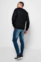 Thumbnail for your product : boohoo Crew Neck Sweat With Mirrored Embroidery