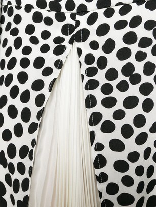 Givenchy Leopard Print Split Neck Dress