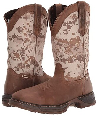 digital camo cowboy boots