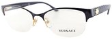 Thumbnail for your product : Versace VE 1222 1345 Violet And Gold Metal Semi Rimless Couture Eyeglasses