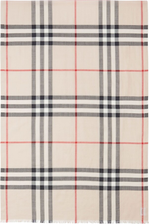 Burberry Wool-Silk Check Scarf