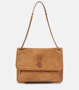 Thumbnail for your product : Saint Laurent Niki Medium suede shoulder bag