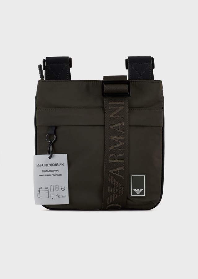 Emporio Armani Travel Essentials Flat Nylon Shoulder Bag ShopStyle