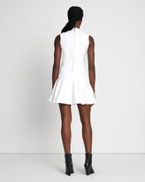 Thumbnail for your product : 7 For All Mankind Denim Flounce Dress Mini in Brilliant White