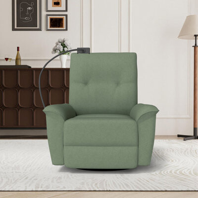 Latitude Run Oversized Power Recliner Chair Swivel Glider With Phone Holder And Usb Charge