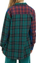 Thumbnail for your product : BDG Nicole Splice Check Button-Up Shirt