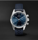 Thumbnail for your product : Zenith Chronomaster Heritage 146 Automatic Chronograph 38mm Stainless Steel And Leather Watch, Ref. No. 03.2150.4069/51.c805